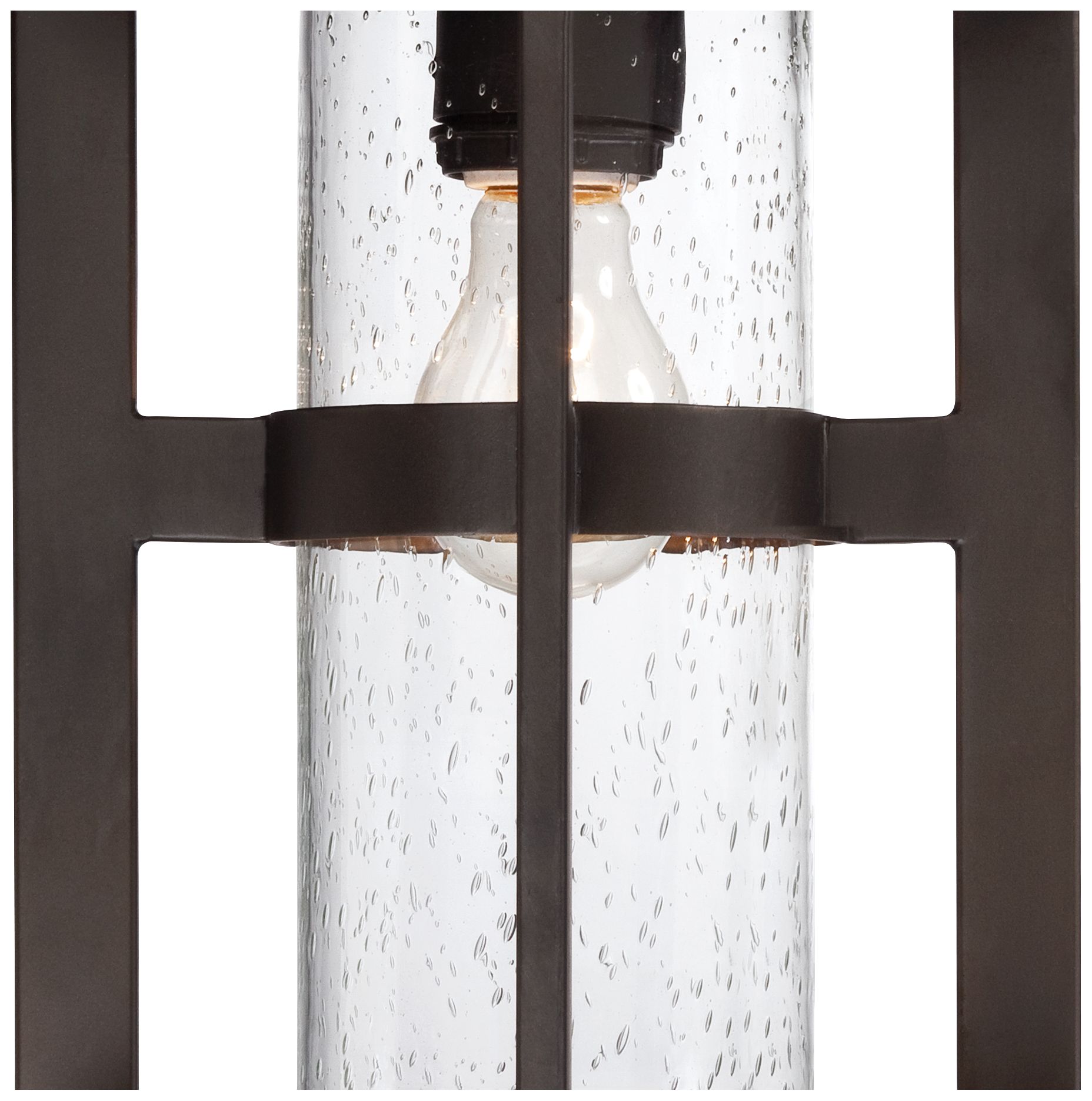 Argentine 17" High Glass and Bronze Outdoor Wall Light Image 5