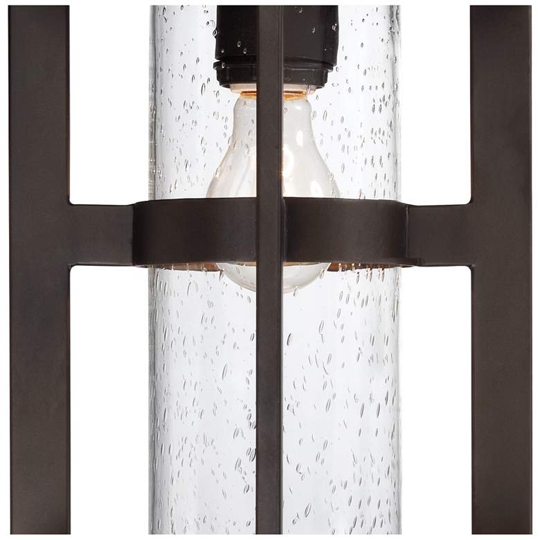 Image 6 Argentine 17 inch High Glass and Bronze Outdoor Wall Light more views
