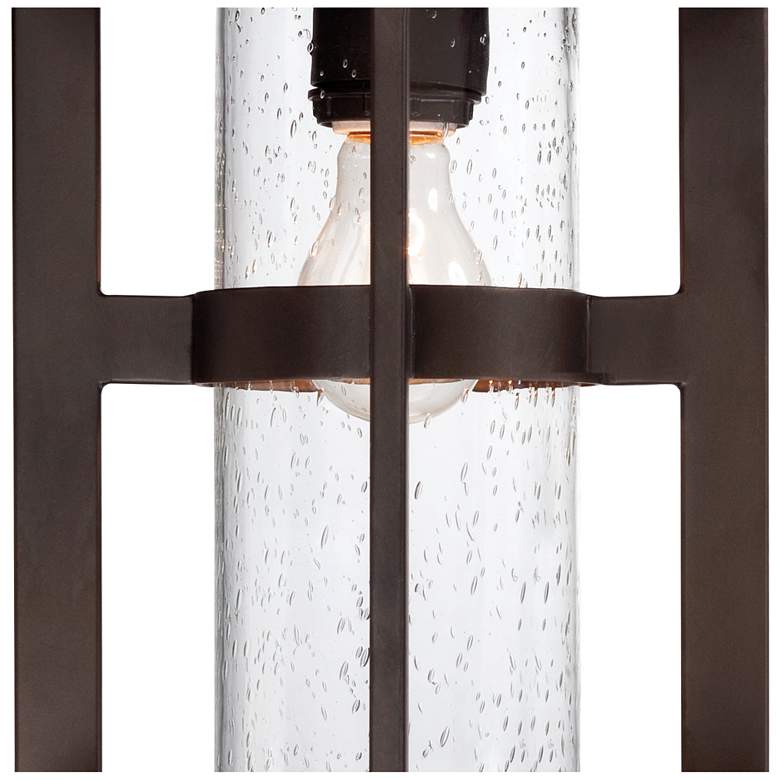 Image 4 Argentine 17" High Glass and Bronze Wall Sconce more views