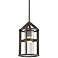 Argentine 8 1/2" Wide Bronze and Glass Pendant Light