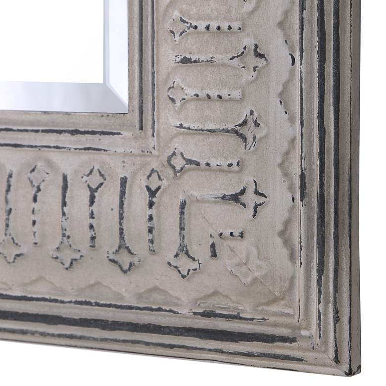 Image 4 Argenton Distressed Ivory 30 3/4 inch x 40 1/4 inch Wall Mirror more views
