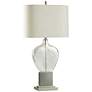 Argentu 34" High Mercury Glass And Silver Steel Table Lamp