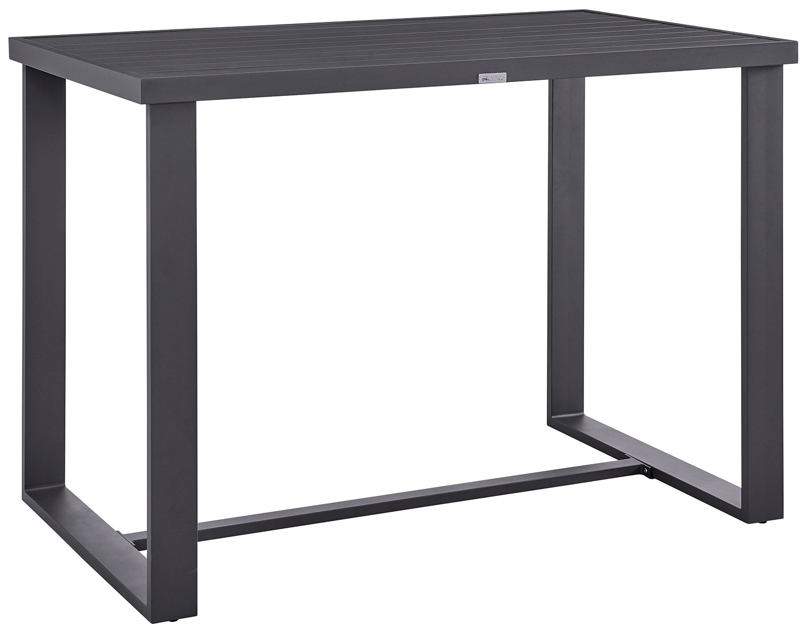 Image 6 Argiope Outdoor 5-Piece Bar Table Set in Aluminum with Grey Cushions more views