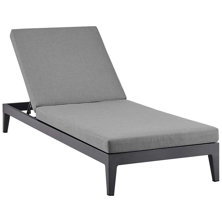 Image 1 Argiope Outdoor Patio Adjustable Chaise Lounge Chair in Aluminum