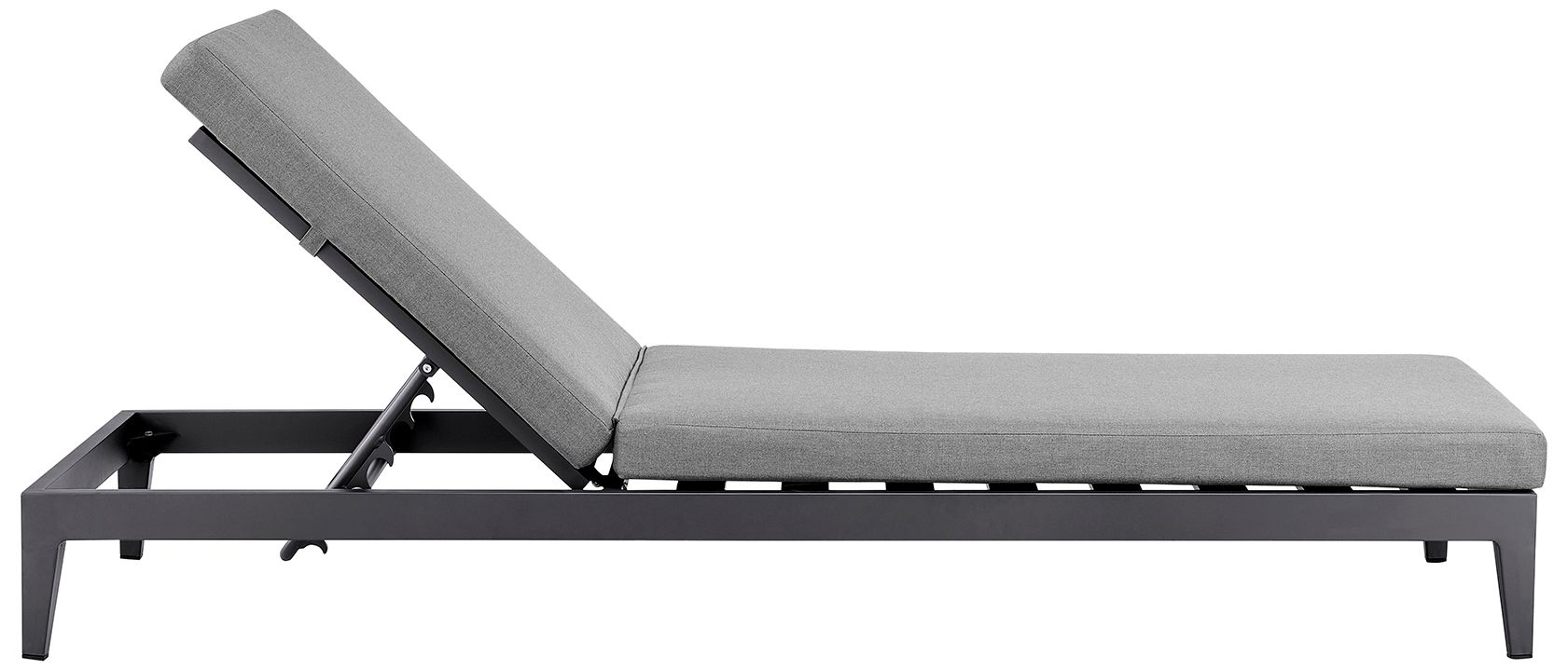 Image 4 Argiope Outdoor Patio Adjustable Chaise Lounge Chair in Aluminum more views