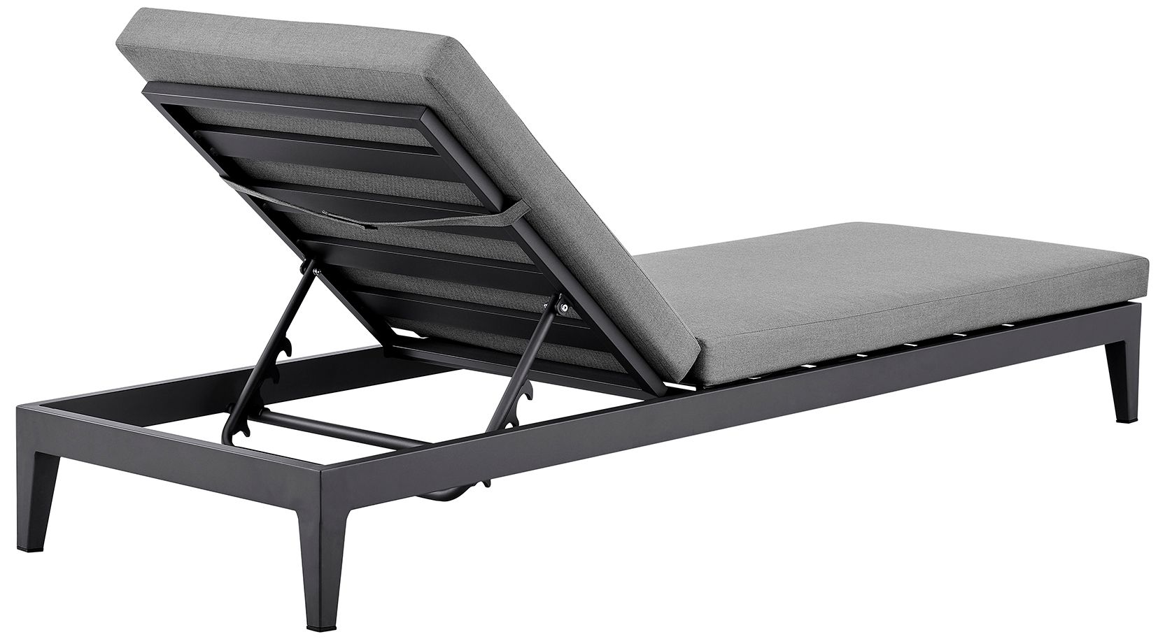 Image 5 Argiope Outdoor Patio Adjustable Chaise Lounge Chair in Aluminum more views