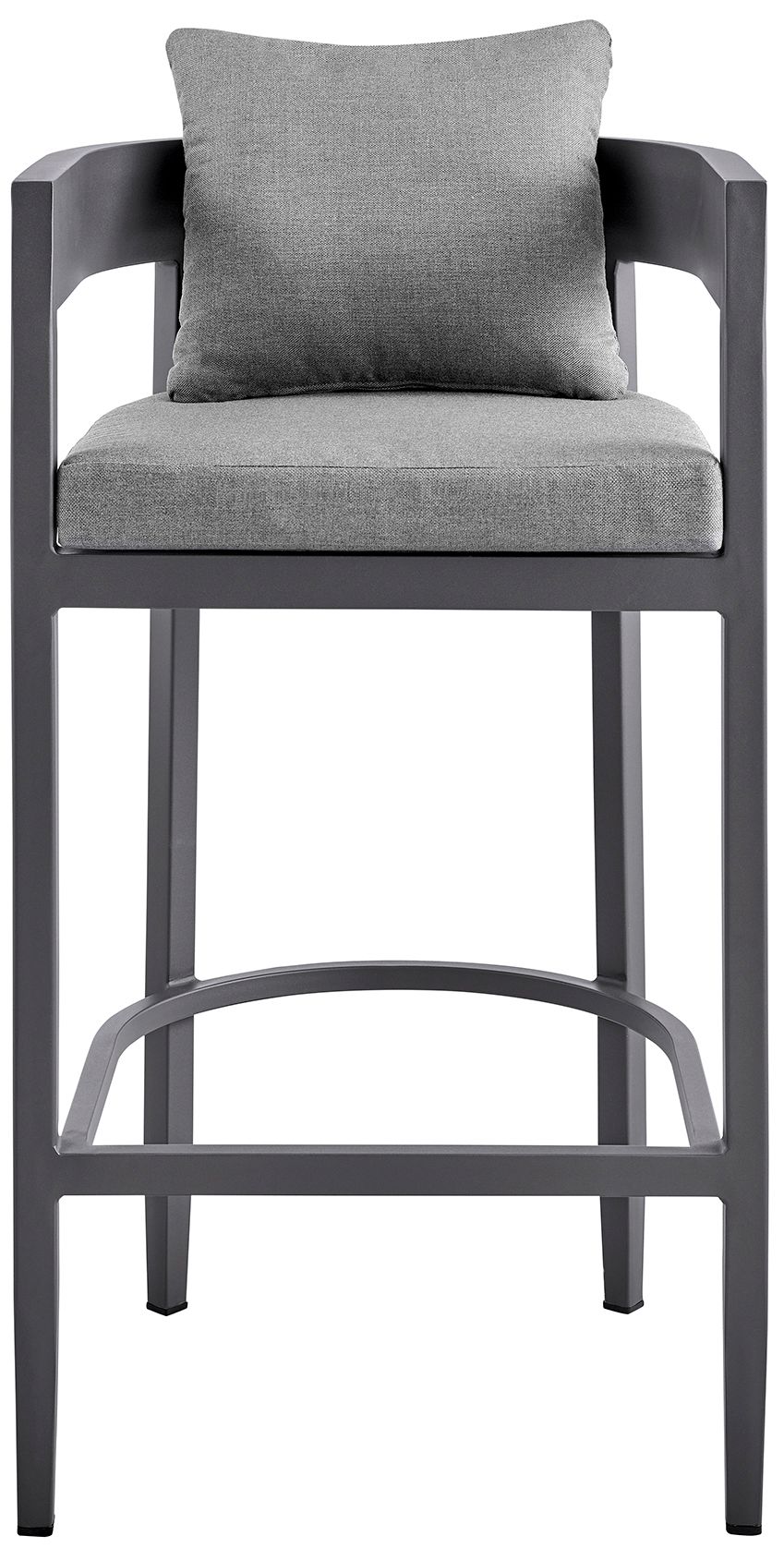 Image 3 Argiope Outdoor Patio Bar Stool in Aluminum with Cushions more views