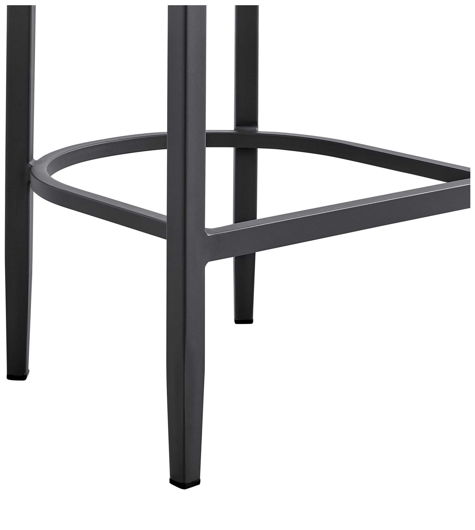 Argiope Outdoor Patio Bar Stool in Aluminum with Cushions