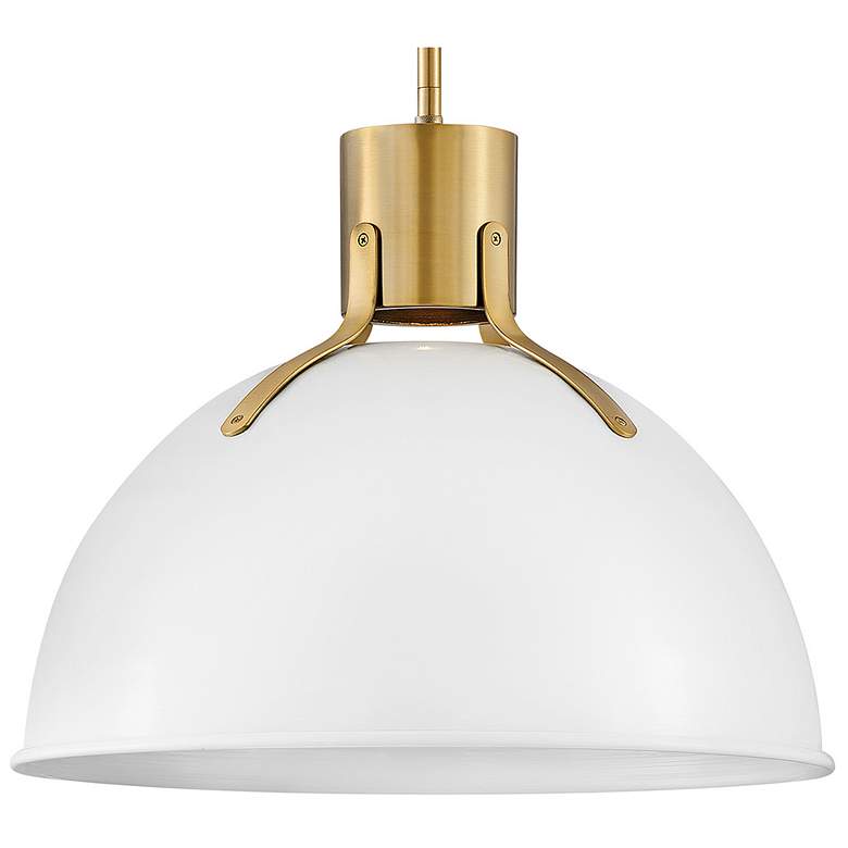 Image 6 Argo 20" Wide Polished White Brass LED Pendant Light more views