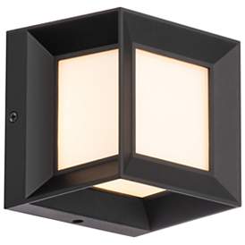 Image2 of Argo 5"H x 5"W 5-Light Outdoor Wall Light in Black