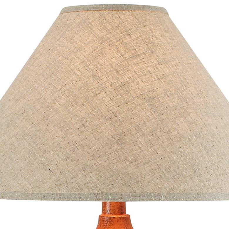 Image 2 Argosa Southwest Brick Finish Tall Vase LED Table Lamp more views
