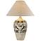 Argosa Southwest Rustic Sand Finish Tall Vase LED Table Lamp