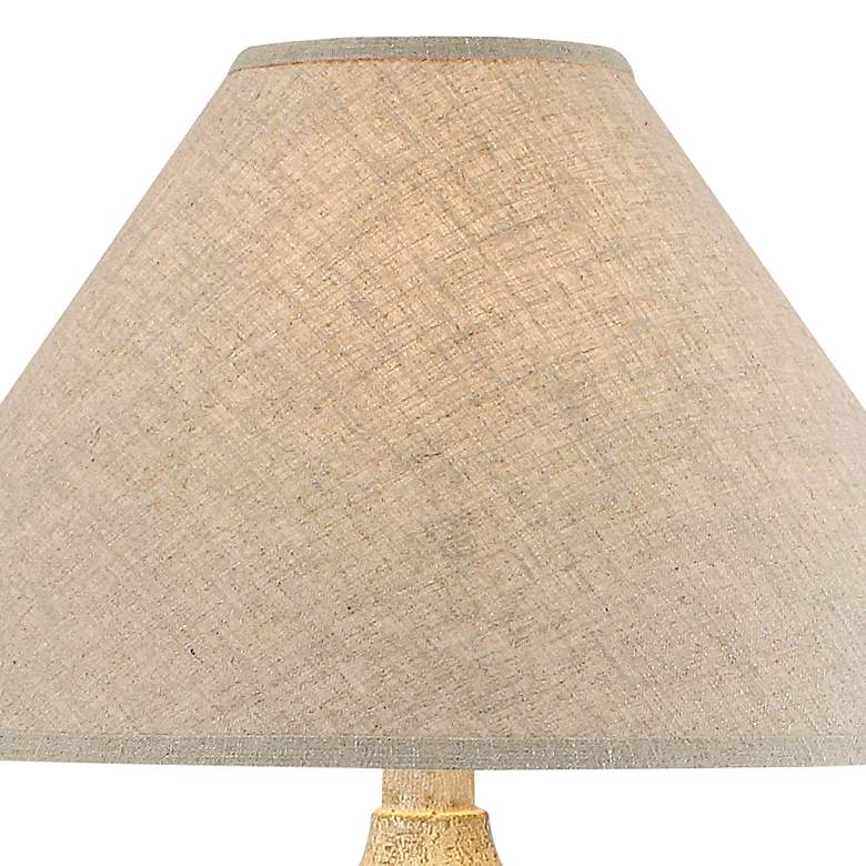 Image 2 Argosa Southwest Rustic Sand Finish Tall Vase LED Table Lamp more views
