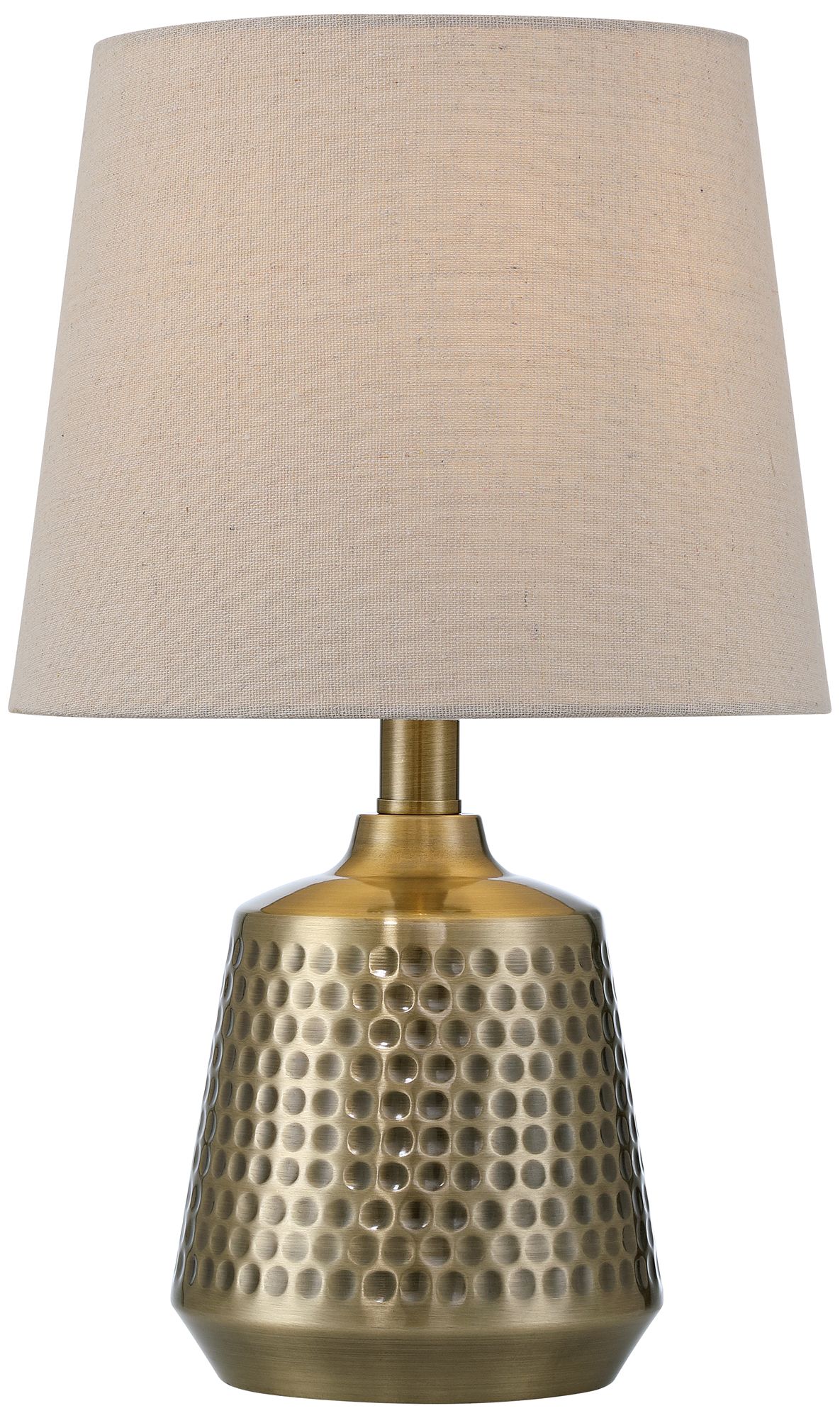Image 3 Argus 16 1/4" High Textured Brass Table Lamp