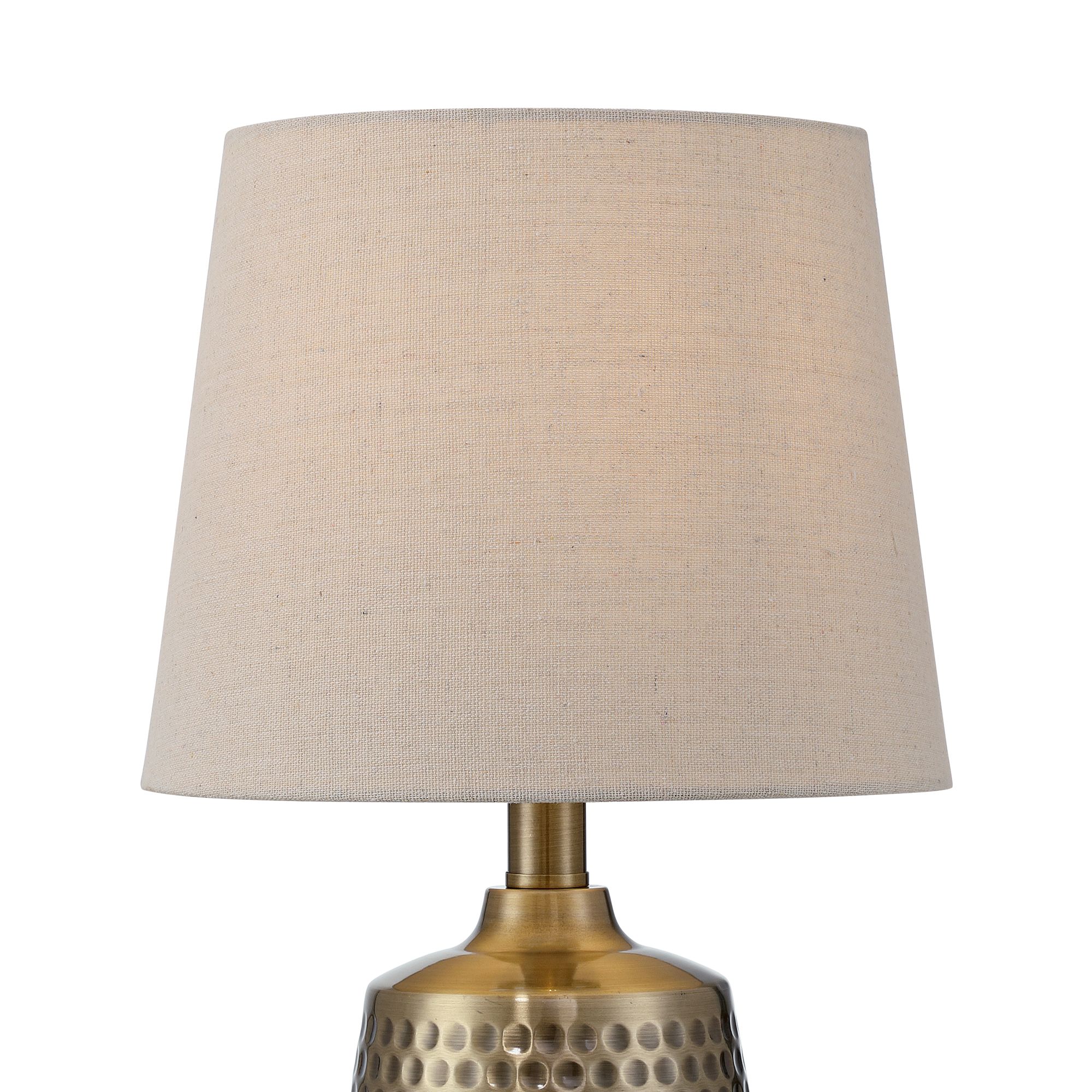 Image 4 Argus 16 1/4" High Textured Brass Table Lamp more views