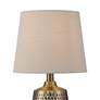 3_Argus 16 1/4" High Textured Brass Table Lamp more views