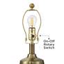 5_Argus 16 1/4" High Textured Brass Table Lamp more views