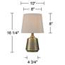 Argus 16 1/4" High Textured Brass Table Lamp