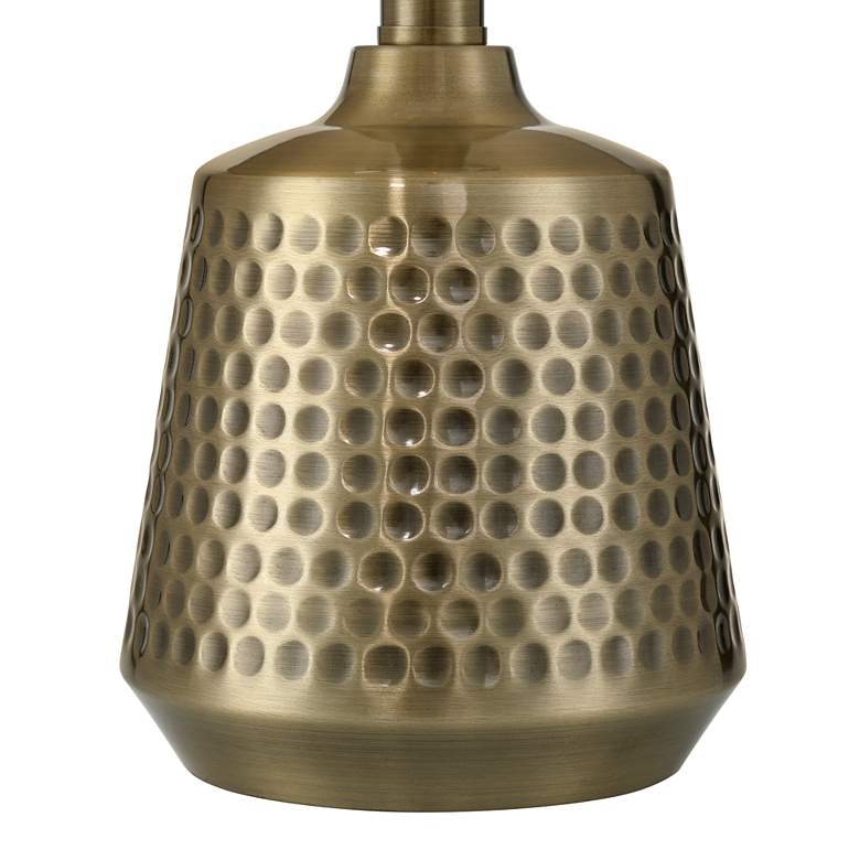 Image 6 Argus 16" High Textured Brass Table Lamp more views