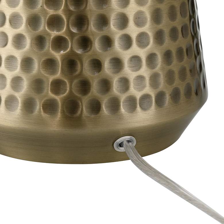 Image 7 Argus 16" High Textured Brass Table Lamp more views