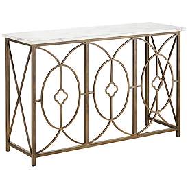 Image2 of Ari 47 1/4" Wide Marble Console Table