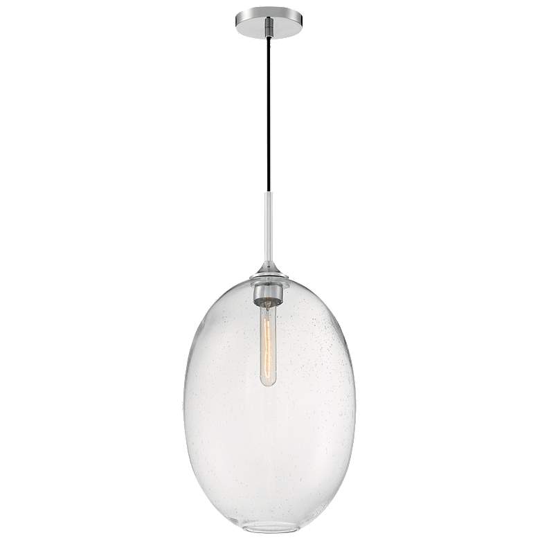 Image 1 Aria; 1 Light; Large Pendant Fixture; Polished Nickel Finish