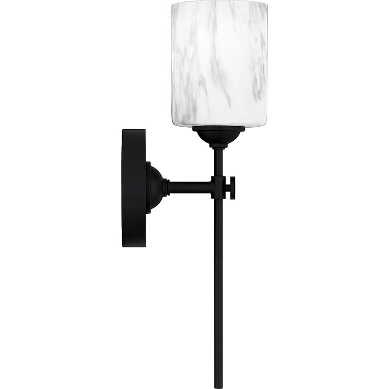 Image 5 Aria 1-Light Matte Black Bath Light more views