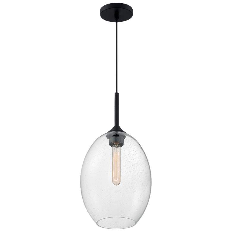 Image 1 Aria; 1 Light; Medium Pendant Fixture; Matte Black Finish
