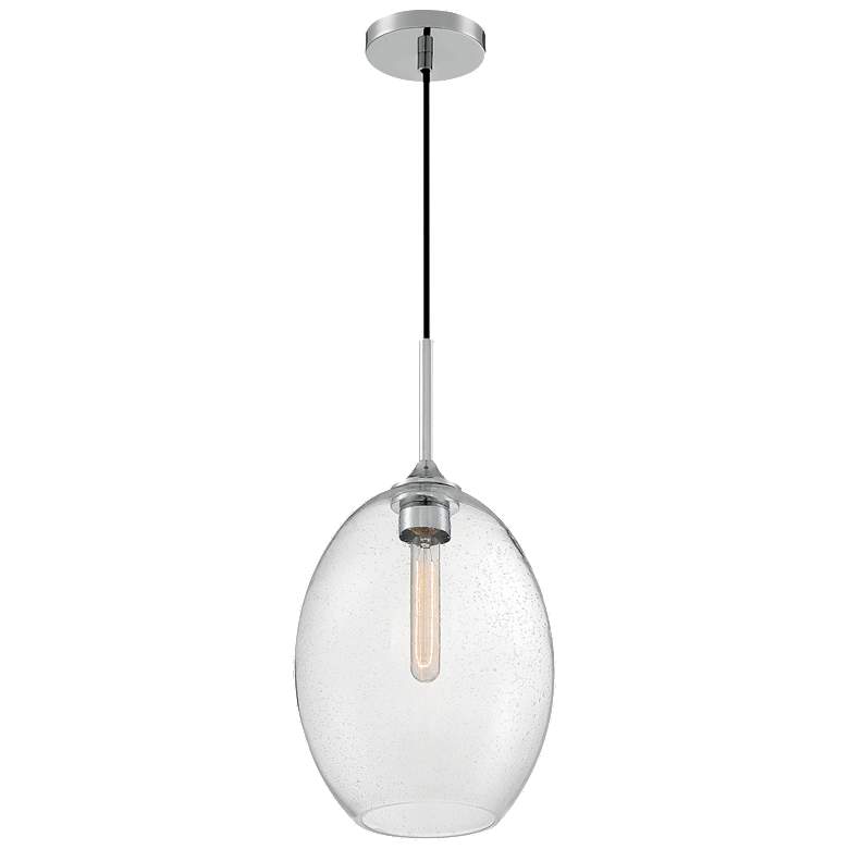 Image 1 Aria; 1 Light; Medium Pendant Fixture; Polished Nickel Finish
