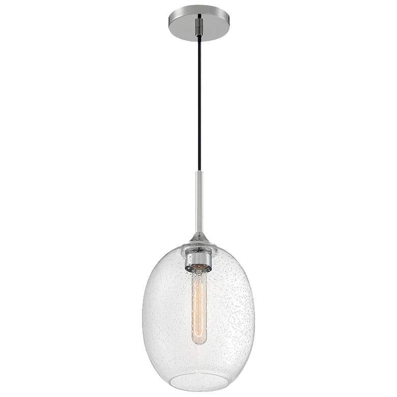 Image 1 Aria; 1 Light; Small Pendant Fixture; Polished Nickel Finish