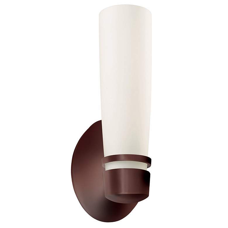 Image 1 Aria 11 inch High Fluorescent Bronze Outdoor Wall Sconce