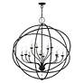 7_Aria 12 Light Black Grande Foyer Chandelier more views