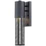 Aria 14 1/2" High Black Cylindrical LED Outdoor Wall Light