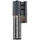 Aria 14 1/2" High Black Cylindrical LED Outdoor Wall Light