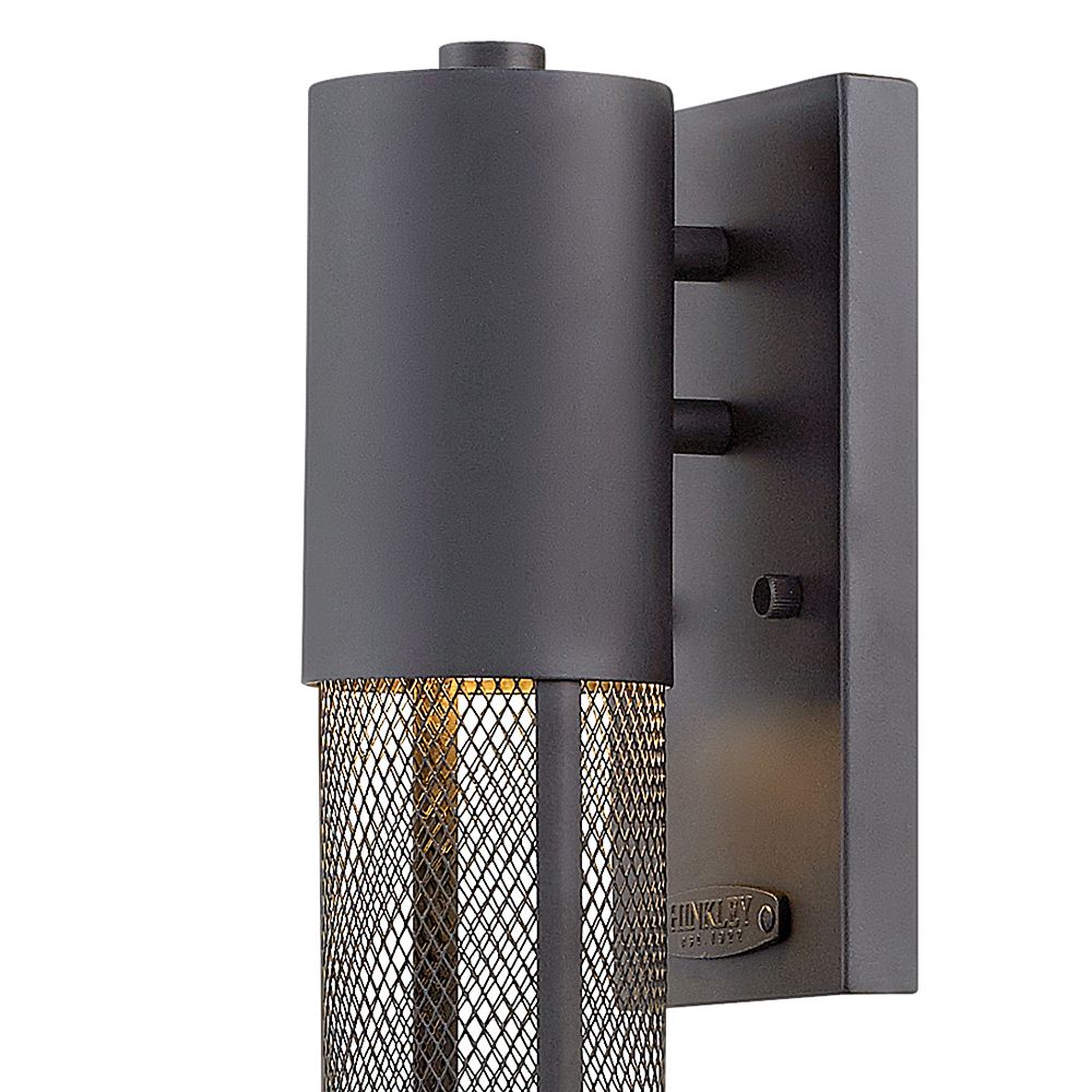 Image 4 Aria 14 1/2" High Black Cylindrical LED Outdoor Wall Light more views