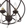 Aria 15 1/2" Wide Black 3-Light Chandelier