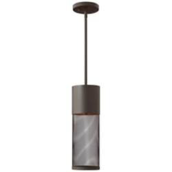 Aria 15 3/4&quot; High Buckeye Bronze LED Outdoor Hanging Light
