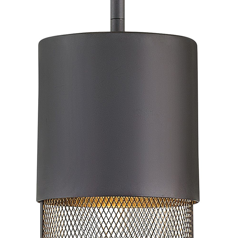 Image 4 Aria 15 3/4"H Black Cylindrical LED Outdoor Hanging Light more views