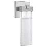 Aria 15" High Satin Aluminum LED Pocket Outdoor Wall Light