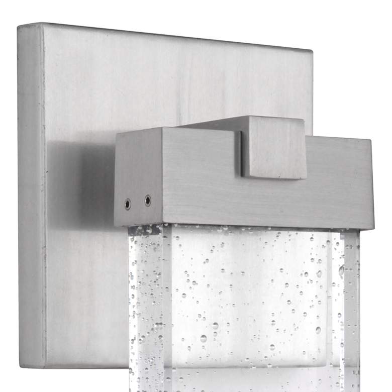 Image 3 Aria 15" High Satin Aluminum LED Pocket Outdoor Wall Light more views