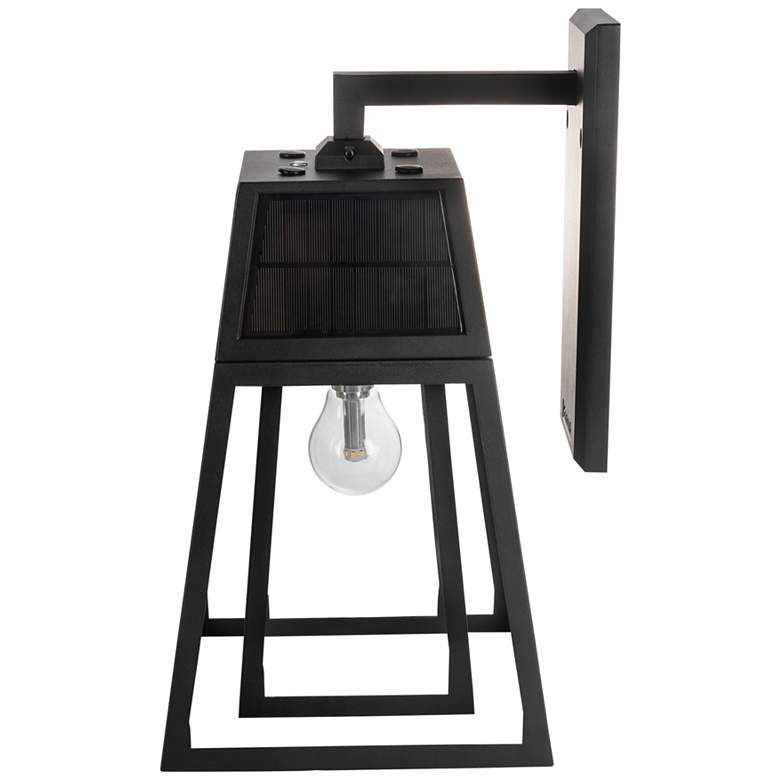 Image 3 Aria 17 1/2 inch High Black Dusk to Dawn Solar LED Wall Light more views