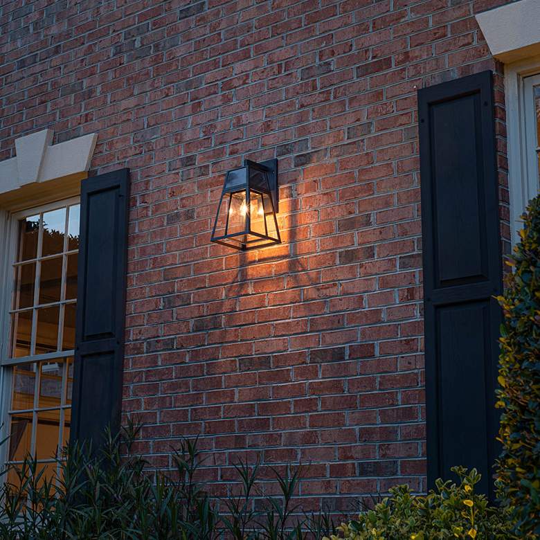 Image 6 Aria 17 1/2" High Black Dusk to Dawn Solar LED Wall Light more views