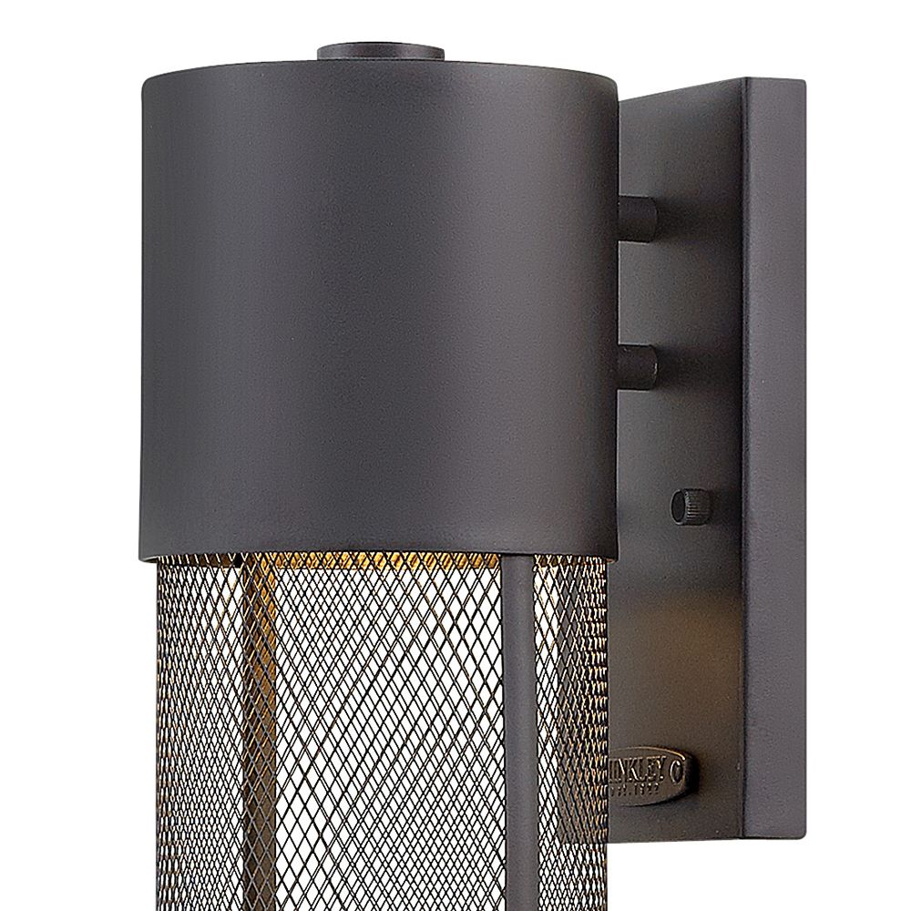 Image 4 Aria 18 1/2" High Black Cylindrical LED Outdoor Wall Light more views