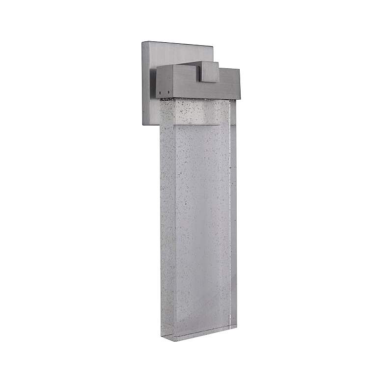 Image 1 Aria 19 1/2 inch High Satin Aluminum LED Outdoor Wall Light