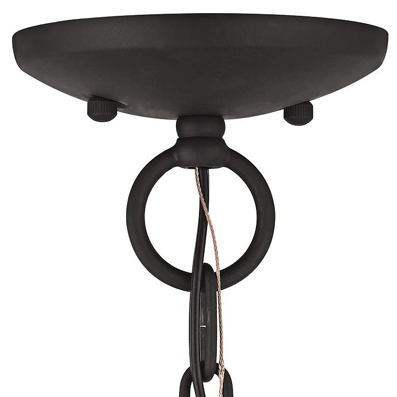 Image 6 Aria 23 1/2" Wide Black and Satin Nickel 5-Light Chandelier more views