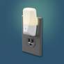 Aria 3 1/4" Wide White Frosted LED Night Lights Set of 2