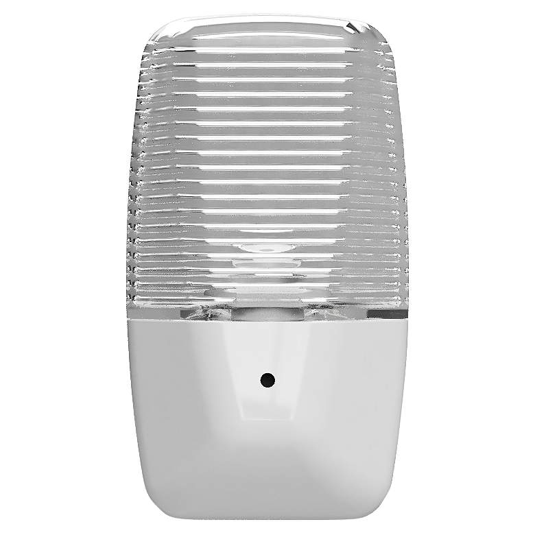 Image 1 Aria 3 1/4"W White Dusk To Dawn LED Night Lights Set of 2