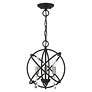 3_Aria 3 Light Black Convertible Chandelier/Semi Flush more views