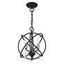 5_Aria 3 Light Black Convertible Chandelier/Semi Flush more views