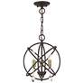 Thumbnail3 of Aria 3 Light Bronze Convertible Chandelier/Semi Flush more views